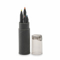 NEGRO Estuche con 6 lápices de color