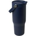 Vaso con aislamiento al vacío de cobre de acero inoxidable reciclado certificado RCS de 900 ml y con tapa de doble función "Bronx"