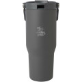 Vaso con aislamiento al vacío de cobre de acero inoxidable reciclado certificado RCS de 900 ml y con tapa de doble función "Bronx"