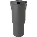 Vaso con aislamiento al vacío de cobre de acero inoxidable reciclado certificado RCS de 900 ml y con tapa de doble función "Bronx"