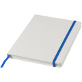 Libreta A5 blanca con cinta de color "Spectrum"