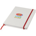 Libreta A5 blanca con cinta de color "Spectrum"