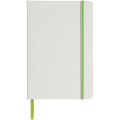 Libreta A5 blanca con cinta de color "Spectrum"