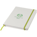 Libreta A5 blanca con cinta de color "Spectrum"