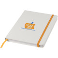 Libreta A5 blanca con cinta de color "Spectrum"