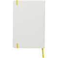 Libreta A5 blanca con cinta de color "Spectrum"