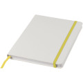 Libreta A5 blanca con cinta de color "Spectrum"