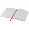 Libreta A5 blanca con cinta de color "Spectrum"