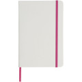 Libreta A5 blanca con cinta de color "Spectrum"