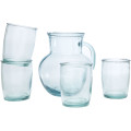 Set de 5 vasos de vidrio reciclado "Terazza"