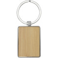 Llavero rectangular de bambú "Neta"