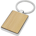 Llavero rectangular de bambú "Neta"