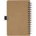 Libreta de tamaño A6 de cartón reciclado con espiral y papel de piedra "Cobble"