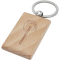 Llavero rectangular de madera de haya "Gian"