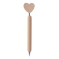 Bolígrafo de madera con corazón Seele