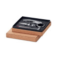 GISBORNE Set vino 4 piezas caja corcho