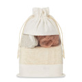 CUIDA SET Set de baño en bolsa jute