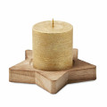 LOTUS Porta velas madera