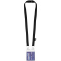 Lanyard de PET reciclado con dos ganchos "Adam"