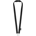 Lanyard de PET reciclado con dos ganchos "Adam"