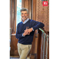 THC MILAN. Jersey con cuello en "V" para hombre