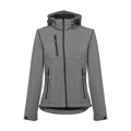 THC ZAGREB WOMEN. Chaqueta softshell para mujer, con capucha removible