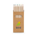 BIRD. Caja con 6 lápices de color