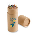 CYLINDER. Caja con 12 lápices de color
