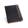 FITZGERALD. Portafolios A4 en PU y 800D con bloc de páginas rayadas