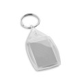 LIME. Llavero de poliestireno transparente con forma rectangular
