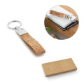 CORKS. Llavero de corcho y metal