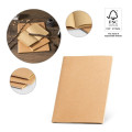 ALCOTT A4. Bloc de notas A4 con tapa de cartón (250 g/m²) y páginas lisas