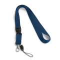 ANQUETIL. Lanyard de poliéster con mosquetón metálico