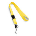 ANQUETIL. Lanyard de poliéster con mosquetón metálico