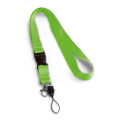 ANQUETIL. Lanyard de poliéster con mosquetón metálico