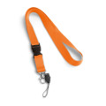 ANQUETIL. Lanyard de poliéster con mosquetón metálico