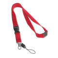 MURRAY. Lanyard de poliéster con mosquetón metálico
