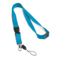 MURRAY. Lanyard de poliéster con mosquetón metálico