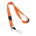 MURRAY. Lanyard de poliéster con mosquetón metálico