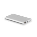 MARCET. Power bank slim 4'000 mAh, fabricado en aluminio reciclado (100% rAL) y ABS reciclado (100% rABS)