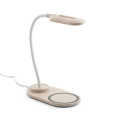 OZZEL. Lámpara de mesa con cargador inalámbrico (Rápido, 10W)