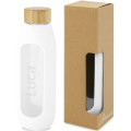 Botella de vidrio borosilicato con agarre de silicona de 600 ml  "Tidan"