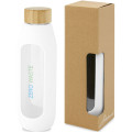 Botella de vidrio borosilicato con agarre de silicona de 600 ml  "Tidan"