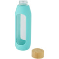 Botella de vidrio borosilicato con agarre de silicona de 600 ml  "Tidan"