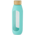 Botella de vidrio borosilicato con agarre de silicona de 600 ml  "Tidan"