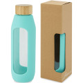 Botella de vidrio borosilicato con agarre de silicona de 600 ml  "Tidan"