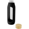 Botella de vidrio borosilicato con agarre de silicona de 600 ml  "Tidan"