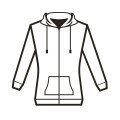 THC AMSTERDAM WOMEN WH. Sudadera de mujer con cremallera y capucha