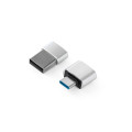 MINSKY. Set de 2 adaptadores USB-A / USB-C de aluminio