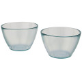 Set de 2 recipientes de vidrio reciclado "Cuenc"